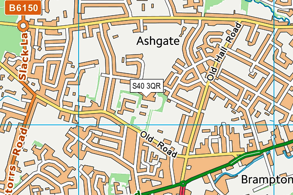 S40 3QR map - OS VectorMap District (Ordnance Survey) S40 3QR map - OS VectorMap District (Ordnance Survey)