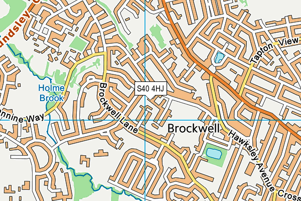 S40 4HJ map - OS VectorMap District (Ordnance Survey) S40 4HJ map - OS VectorMap District (Ordnance Survey)