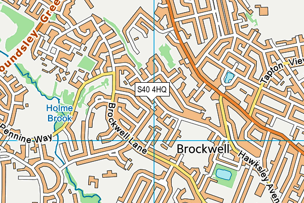 S40 4HQ map - OS VectorMap District (Ordnance Survey) S40 4HQ map - OS VectorMap District (Ordnance Survey)