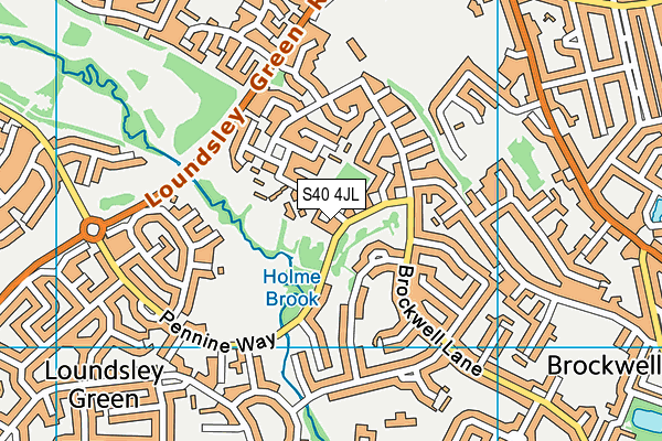 S40 4JL map - OS VectorMap District (Ordnance Survey) S40 4JL map - OS VectorMap District (Ordnance Survey)