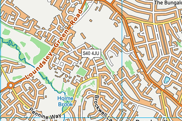 S40 4JU map - OS VectorMap District (Ordnance Survey) S40 4JU map - OS VectorMap District (Ordnance Survey)