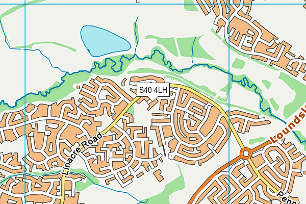 S40 4LH map - OS VectorMap District (Ordnance Survey) S40 4LH map - OS VectorMap District (Ordnance Survey)