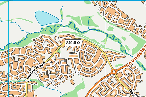 S40 4LQ map - OS VectorMap District (Ordnance Survey) S40 4LQ map - OS VectorMap District (Ordnance Survey)