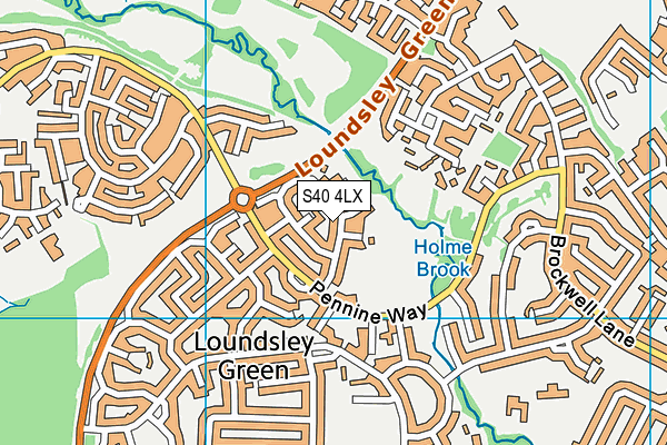 S40 4LX map - OS VectorMap District (Ordnance Survey) S40 4LX map - OS VectorMap District (Ordnance Survey)