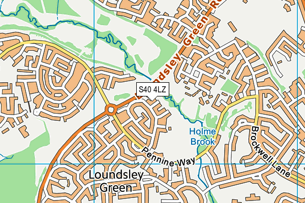 S40 4LZ map - OS VectorMap District (Ordnance Survey) S40 4LZ map - OS VectorMap District (Ordnance Survey)