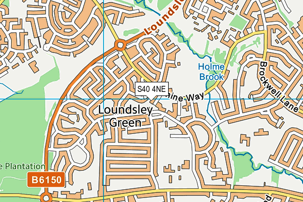 S40 4NE map - OS VectorMap District (Ordnance Survey) S40 4NE map - OS VectorMap District (Ordnance Survey)
