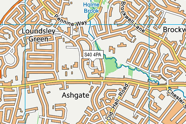 S40 4PA map - OS VectorMap District (Ordnance Survey) S40 4PA map - OS VectorMap District (Ordnance Survey)