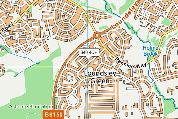 S40 4QH map - OS VectorMap District (Ordnance Survey) S40 4QH map - OS VectorMap District (Ordnance Survey)
