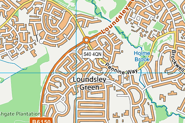 S40 4QN map - OS VectorMap District (Ordnance Survey) S40 4QN map - OS VectorMap District (Ordnance Survey)