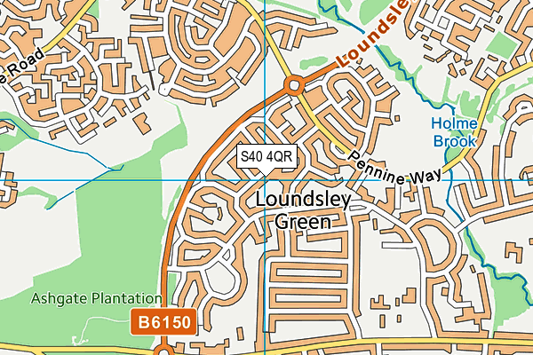 S40 4QR map - OS VectorMap District (Ordnance Survey) S40 4QR map - OS VectorMap District (Ordnance Survey)