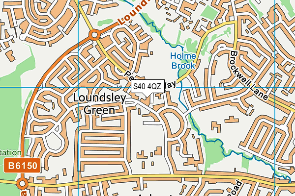 S40 4QZ map - OS VectorMap District (Ordnance Survey) S40 4QZ map - OS VectorMap District (Ordnance Survey)