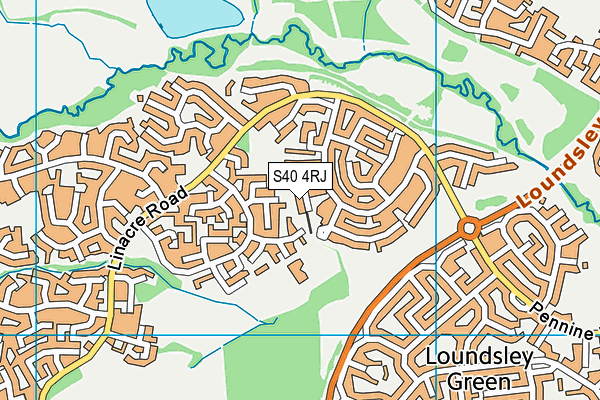 S40 4RJ map - OS VectorMap District (Ordnance Survey) S40 4RJ map - OS VectorMap District (Ordnance Survey)