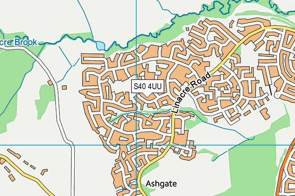 S40 4UU map - OS VectorMap District (Ordnance Survey) S40 4UU map - OS VectorMap District (Ordnance Survey)