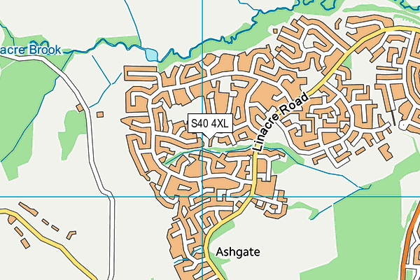 S40 4XL map - OS VectorMap District (Ordnance Survey) S40 4XL map - OS VectorMap District (Ordnance Survey)