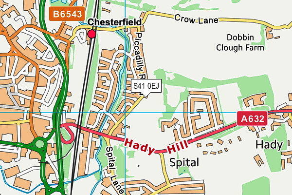 S41 0EJ map - OS VectorMap District (Ordnance Survey) S41 0EJ map - OS VectorMap District (Ordnance Survey)