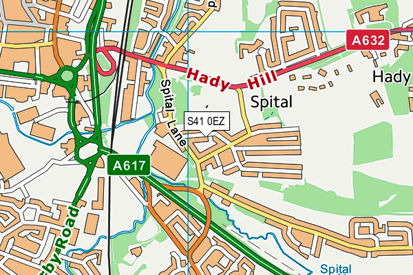 S41 0EZ map - OS VectorMap District (Ordnance Survey) S41 0EZ map - OS VectorMap District (Ordnance Survey)