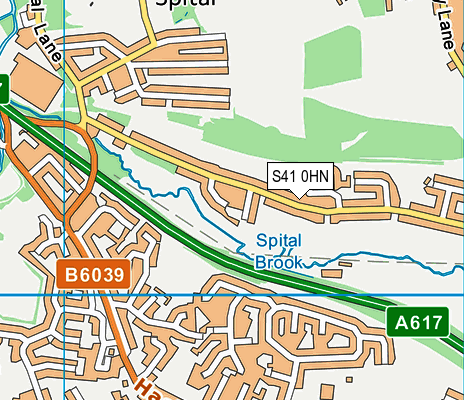 S41 0HN map - OS VectorMap District (Ordnance Survey) S41 0HN map - OS VectorMap District (Ordnance Survey)