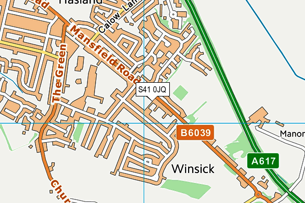 S41 0JQ map - OS VectorMap District (Ordnance Survey) S41 0JQ map - OS VectorMap District (Ordnance Survey)