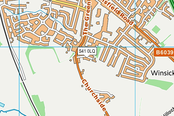S41 0LQ map - OS VectorMap District (Ordnance Survey) S41 0LQ map - OS VectorMap District (Ordnance Survey)