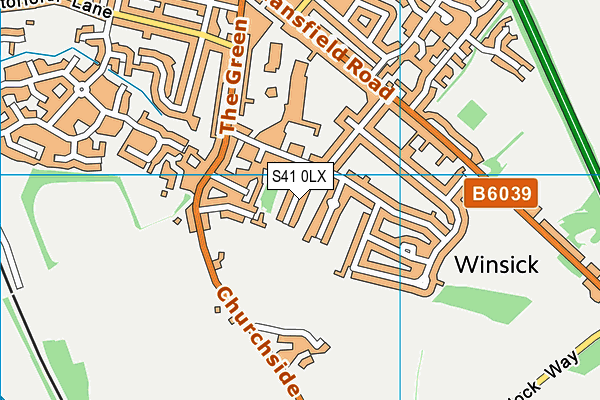 S41 0LX map - OS VectorMap District (Ordnance Survey) S41 0LX map - OS VectorMap District (Ordnance Survey)