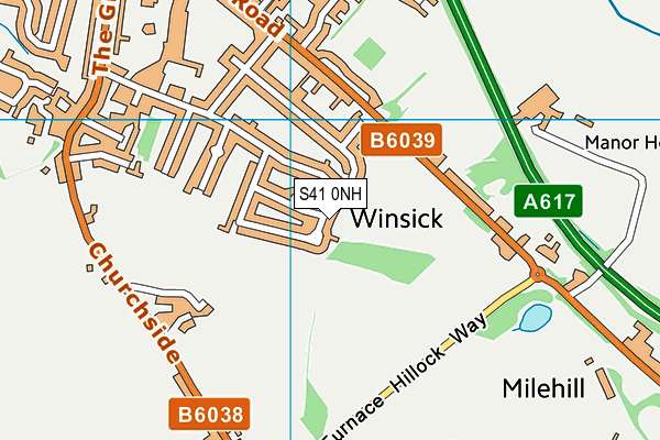 S41 0NH map - OS VectorMap District (Ordnance Survey) S41 0NH map - OS VectorMap District (Ordnance Survey)