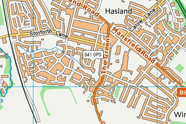 S41 0PS map - OS VectorMap District (Ordnance Survey) S41 0PS map - OS VectorMap District (Ordnance Survey)