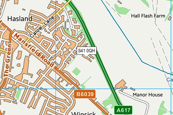 S41 0QH map - OS VectorMap District (Ordnance Survey) S41 0QH map - OS VectorMap District (Ordnance Survey)