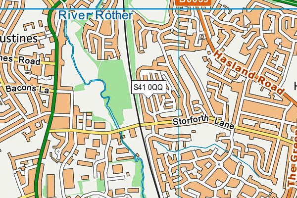 S41 0QQ map - OS VectorMap District (Ordnance Survey) S41 0QQ map - OS VectorMap District (Ordnance Survey)