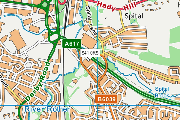 S41 0RS map - OS VectorMap District (Ordnance Survey) S41 0RS map - OS VectorMap District (Ordnance Survey)