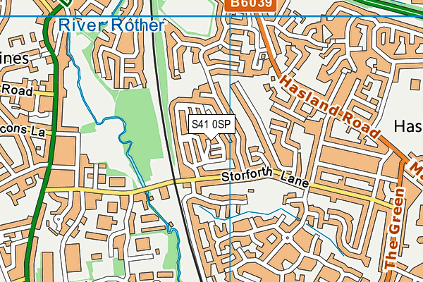 S41 0SP map - OS VectorMap District (Ordnance Survey) S41 0SP map - OS VectorMap District (Ordnance Survey)