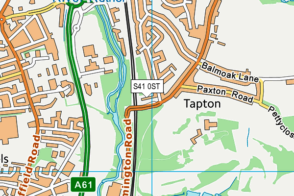 S41 0ST map - OS VectorMap District (Ordnance Survey) S41 0ST map - OS VectorMap District (Ordnance Survey)