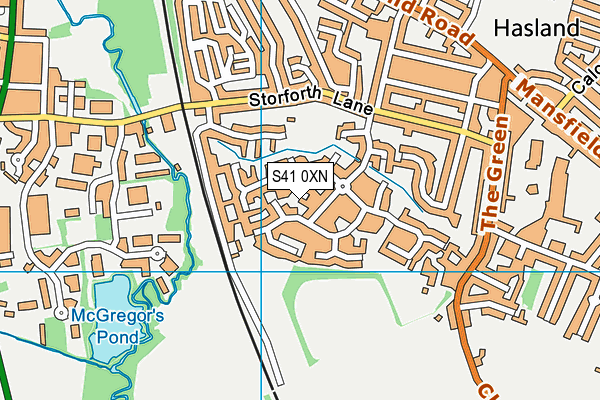 S41 0XN map - OS VectorMap District (Ordnance Survey) S41 0XN map - OS VectorMap District (Ordnance Survey)