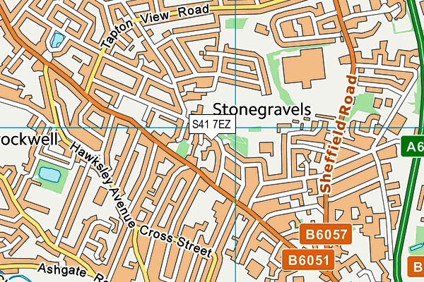 S41 7EZ map - OS VectorMap District (Ordnance Survey) S41 7EZ map - OS VectorMap District (Ordnance Survey)