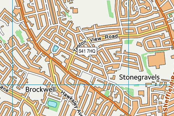 S41 7HQ map - OS VectorMap District (Ordnance Survey) S41 7HQ map - OS VectorMap District (Ordnance Survey)