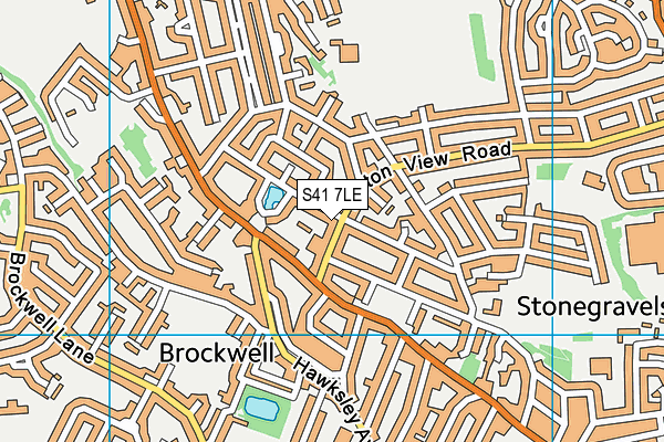 S41 7LE map - OS VectorMap District (Ordnance Survey) S41 7LE map - OS VectorMap District (Ordnance Survey)