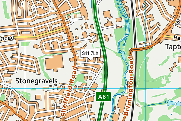 S41 7LX map - OS VectorMap District (Ordnance Survey) S41 7LX map - OS VectorMap District (Ordnance Survey)