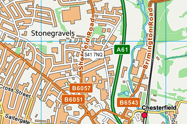 S41 7NQ map - OS VectorMap District (Ordnance Survey) S41 7NQ map - OS VectorMap District (Ordnance Survey)