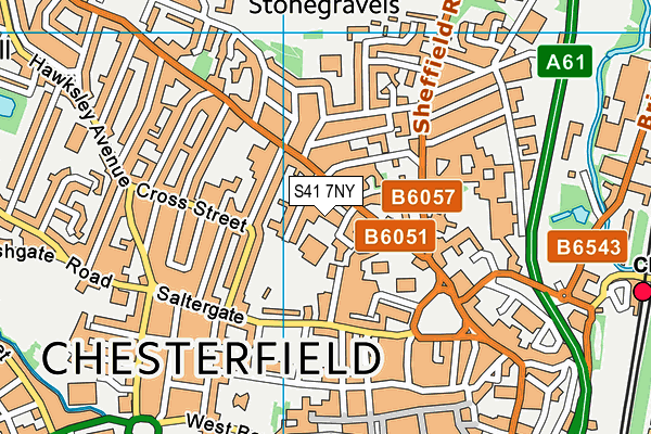 S41 7NY map - OS VectorMap District (Ordnance Survey) S41 7NY map - OS VectorMap District (Ordnance Survey)