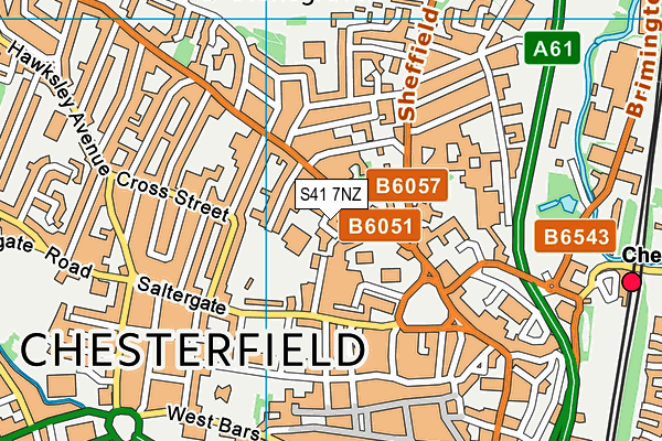 S41 7NZ map - OS VectorMap District (Ordnance Survey) S41 7NZ map - OS VectorMap District (Ordnance Survey)