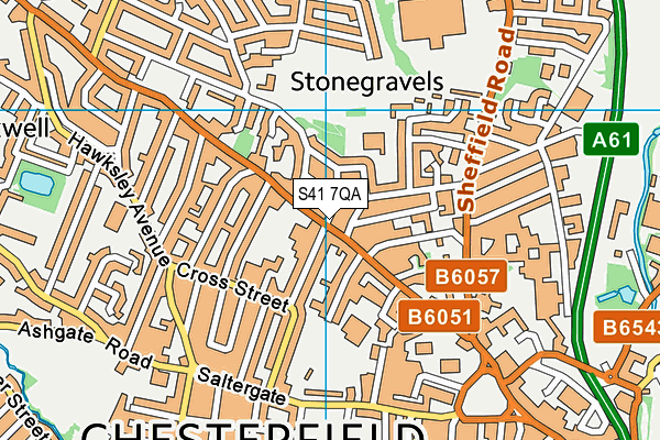 S41 7QA map - OS VectorMap District (Ordnance Survey) S41 7QA map - OS VectorMap District (Ordnance Survey)