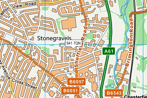 S41 7QN map - OS VectorMap District (Ordnance Survey) S41 7QN map - OS VectorMap District (Ordnance Survey)