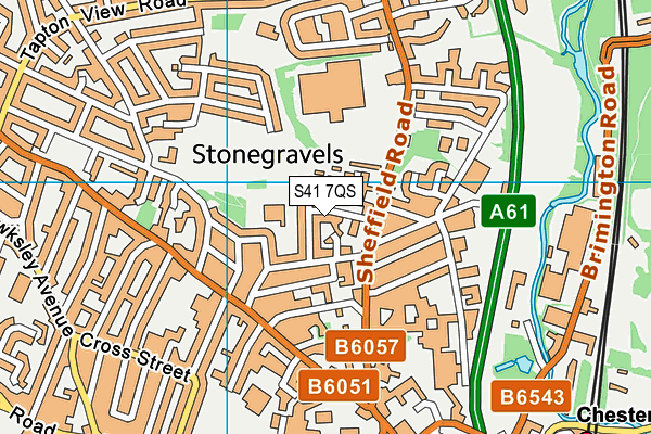S41 7QS map - OS VectorMap District (Ordnance Survey) S41 7QS map - OS VectorMap District (Ordnance Survey)