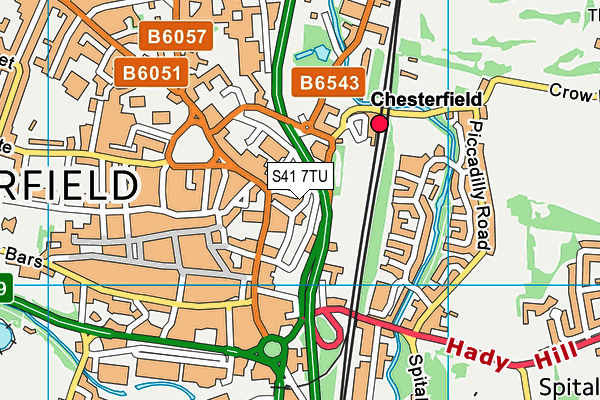 S41 7TU map - OS VectorMap District (Ordnance Survey) S41 7TU map - OS VectorMap District (Ordnance Survey)