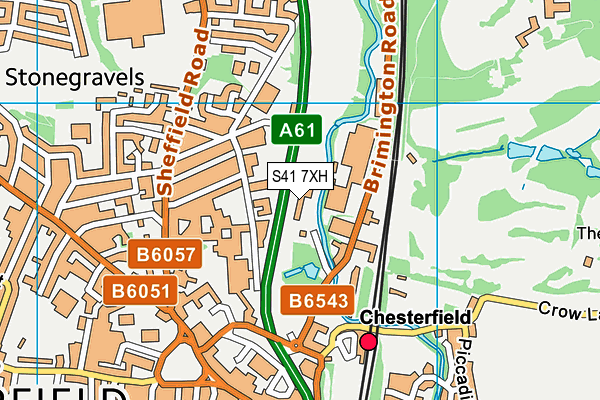 S41 7XH map - OS VectorMap District (Ordnance Survey) S41 7XH map - OS VectorMap District (Ordnance Survey)