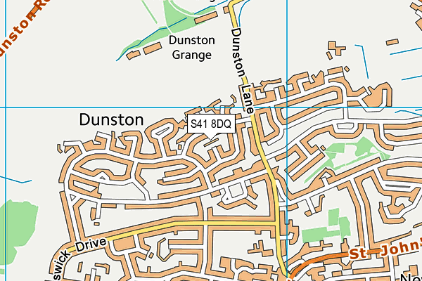 S41 8DQ map - OS VectorMap District (Ordnance Survey) S41 8DQ map - OS VectorMap District (Ordnance Survey)