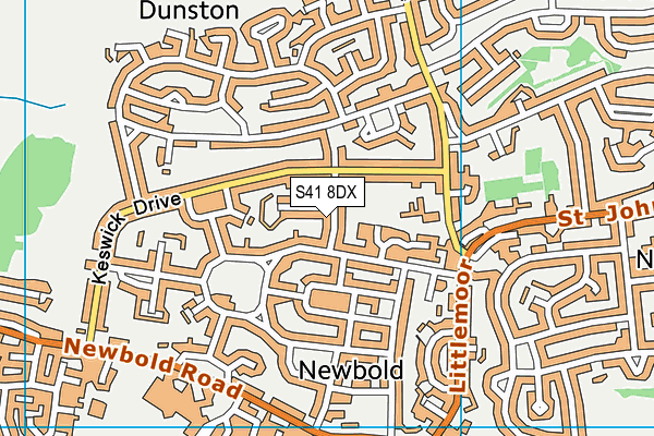 S41 8DX map - OS VectorMap District (Ordnance Survey) S41 8DX map - OS VectorMap District (Ordnance Survey)