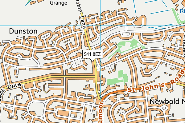 S41 8EZ map - OS VectorMap District (Ordnance Survey) S41 8EZ map - OS VectorMap District (Ordnance Survey)