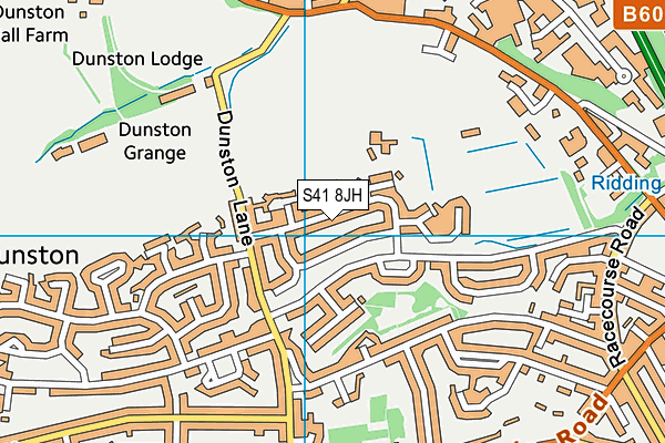 S41 8JH map - OS VectorMap District (Ordnance Survey) S41 8JH map - OS VectorMap District (Ordnance Survey)