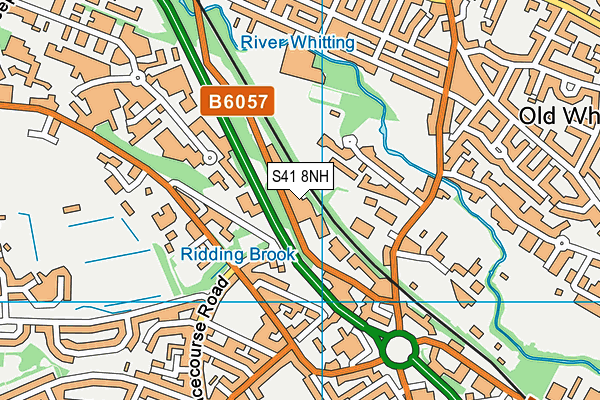S41 8NH map - OS VectorMap District (Ordnance Survey) S41 8NH map - OS VectorMap District (Ordnance Survey)