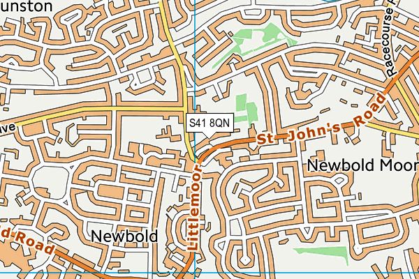S41 8QN map - OS VectorMap District (Ordnance Survey) S41 8QN map - OS VectorMap District (Ordnance Survey)